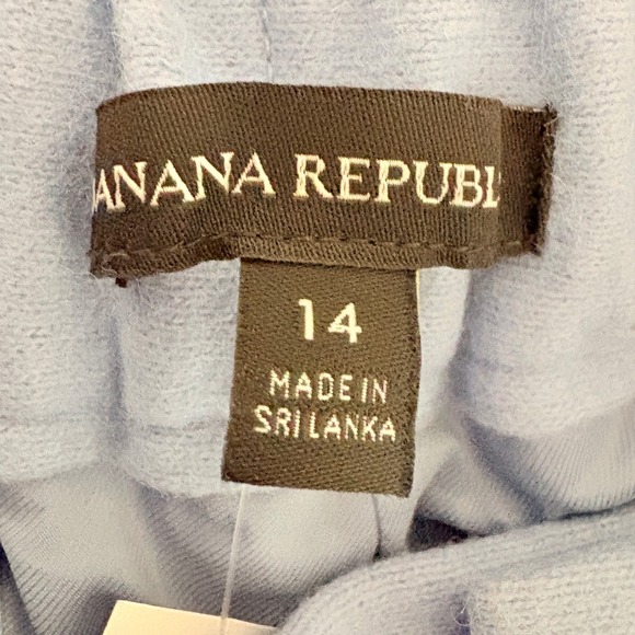 Banana Republic Womens Light Blue Wool Blend Pleated Front Pants Size 14 NWT - Picture 6 of 8